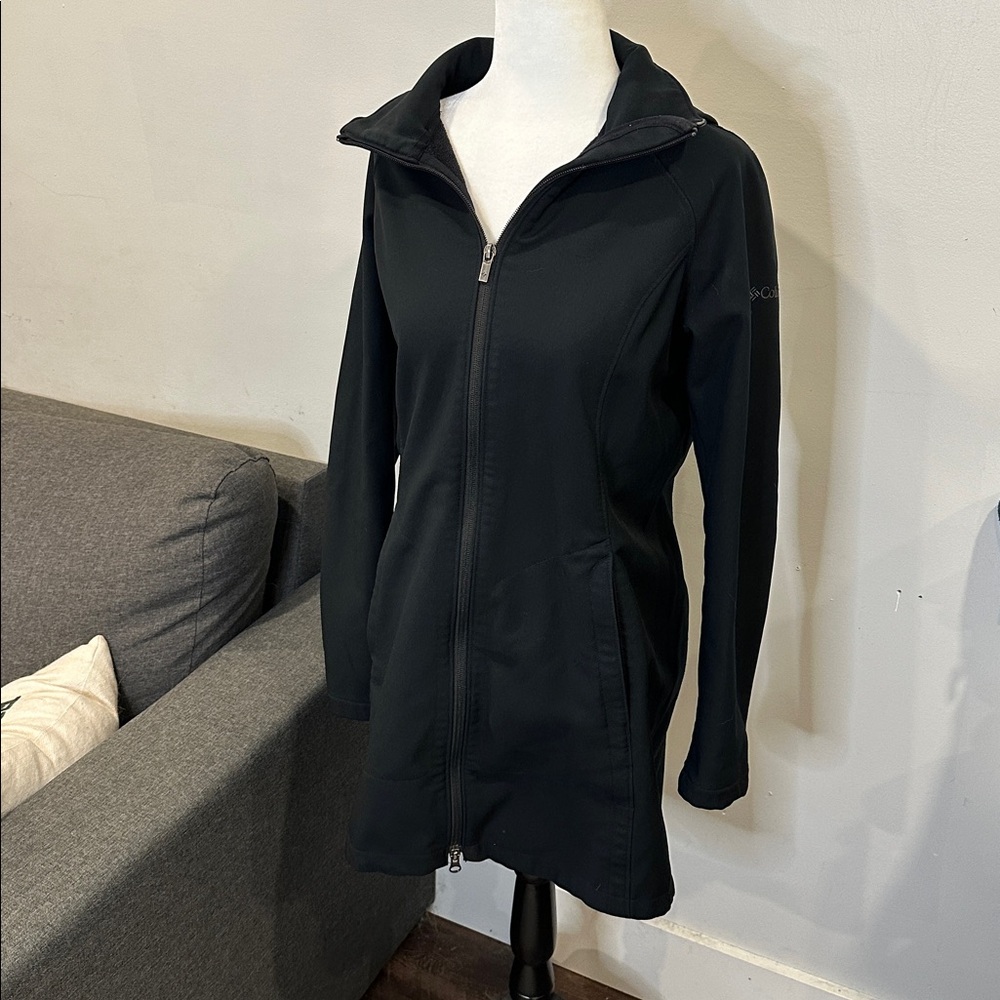 Columbia Long Soft Shell Black Women's‎ Jacket - Picture 2 of 5